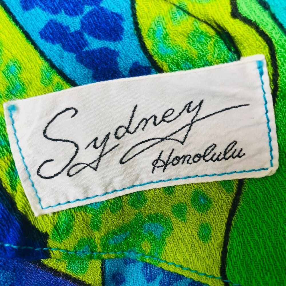 Vintage Sydney Of Honolulu Babydoll Maxi Dress Hawaiian Wedding Party Womens S View 6